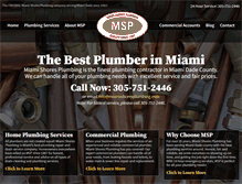 Tablet Screenshot of miamishoresplumbing.com